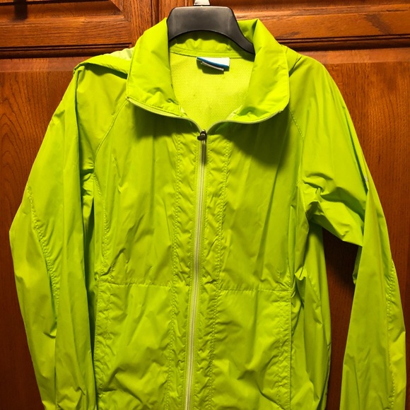 Columbia Jackets & Coats | Columbia Lime Green Hooded Jacket Size L